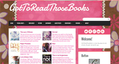 Desktop Screenshot of gottoreadthosebooks.com